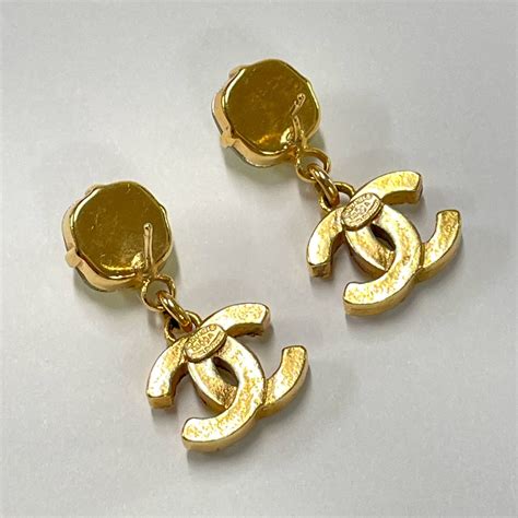 how to find good chanel fake earrings|vintage faux chanel earrings.